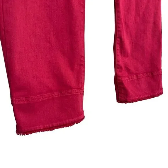 J Jill Womens Authentic Fit Cropped Jeans Size 16 Pink Stretch Denim Pants - Picture 5 of 6